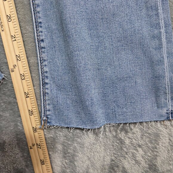 Hudson Jeans Womens 24 Blue Love Crop Bootcut Raw Hem Stretch Preppy Denim NEW - Picture 10 of 10